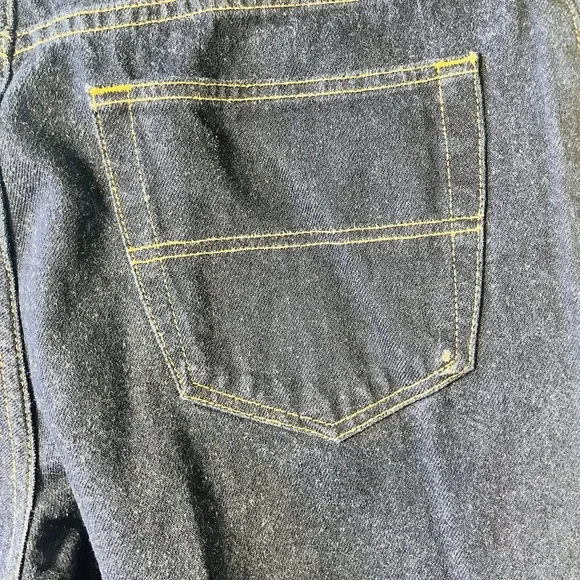 Tommy Hilfiger Men's Stretch Vintage 36x34 Dark Wash Jeans Y2K Streetwear - Picture 8 of 15